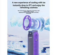 Portable Refrigeration Fan – Semiconductor Cooling, 3600mAh, 1-100 Speed