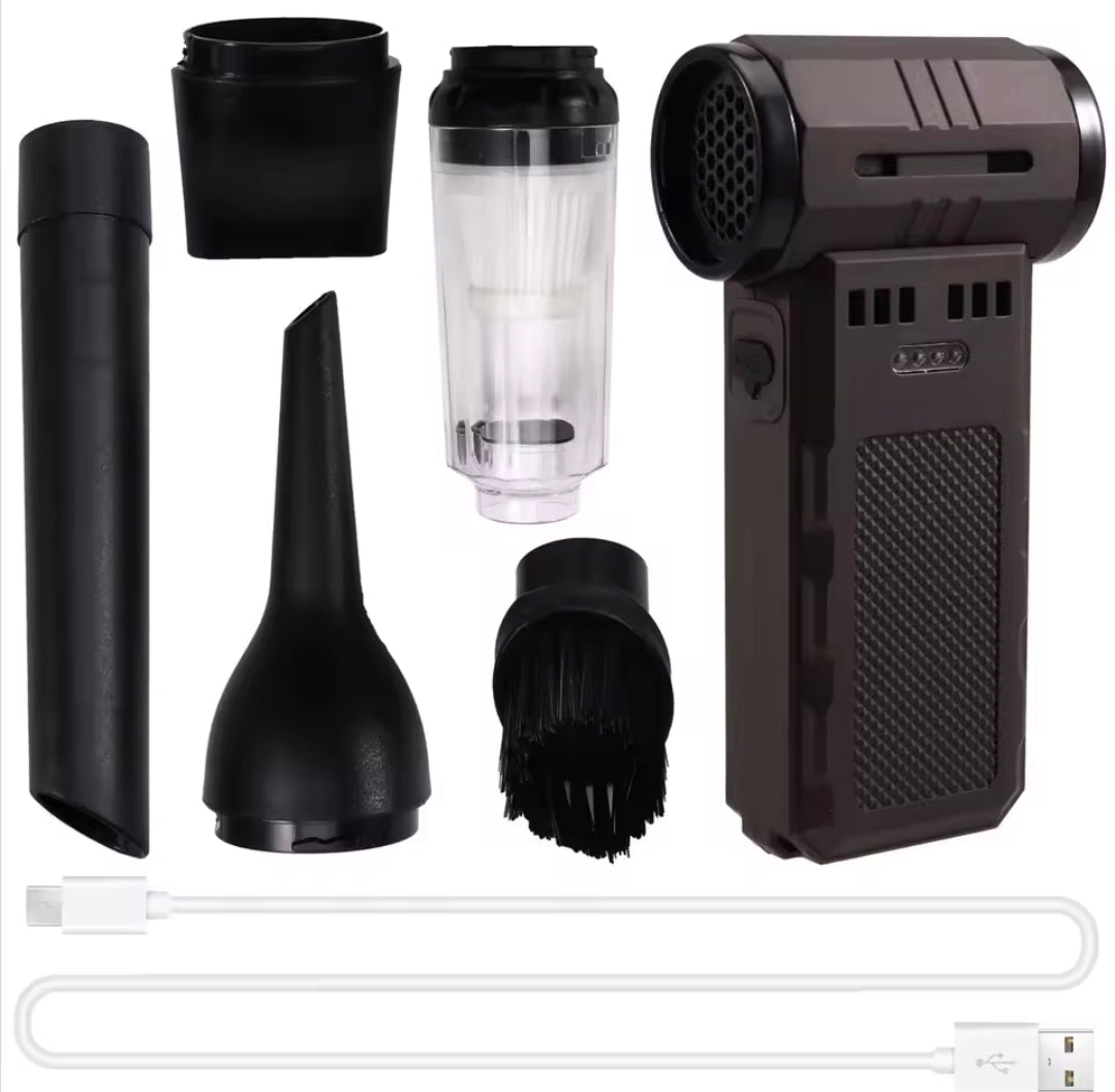 Portable Mini Vacuum Cleaner with Multiple Attachments