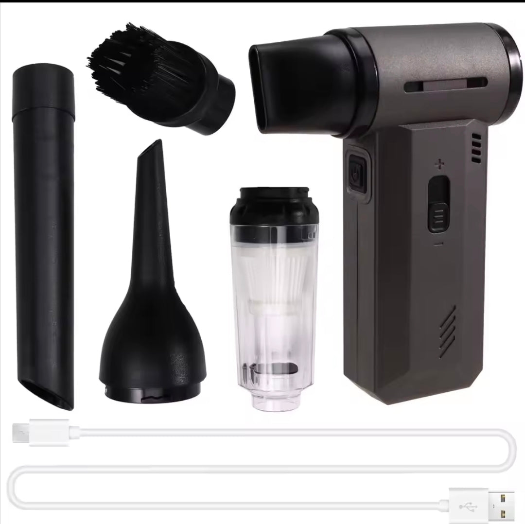 Portable Mini Vacuum Cleaner with Multiple Attachments