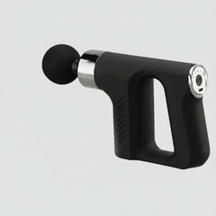 Multifunctional fascia gun with attachments on a white background