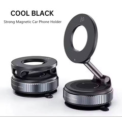Strong magnetic car phone holder with 'Cool Black' label on a white background