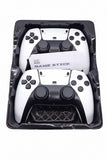 Two gaming controllers with '4K Game Stick' branding in a black case.