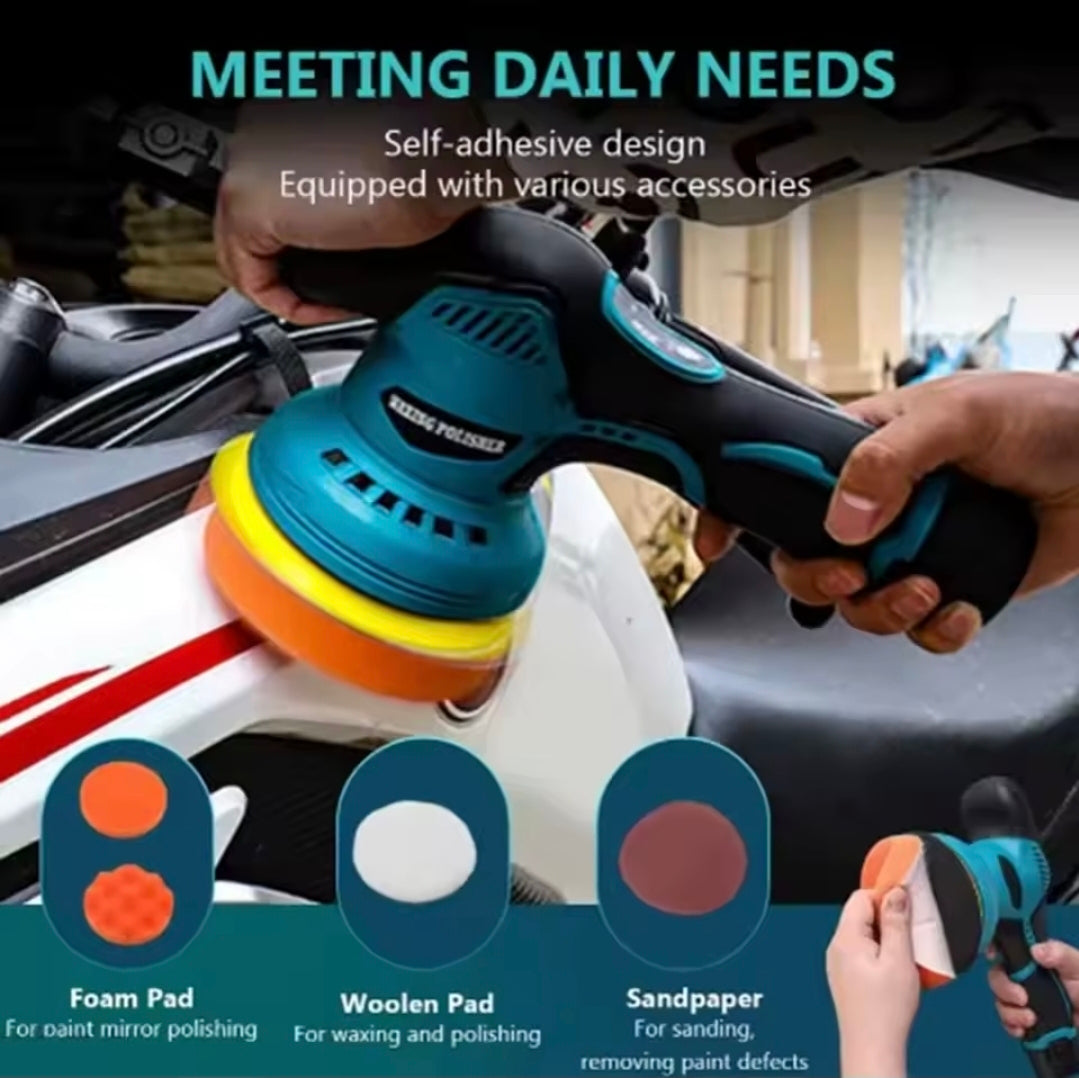 wireless Car Waxing Polisher – 🔋 2 Batteries Included