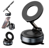 Strong Magnetic/ Vacuum Car Phone Holder – 360° Adjustable